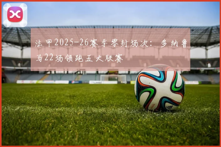 法甲2025-26赛季零封场次:多纳鲁马22场领跑五大联赛